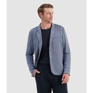R.O.W Men's Polyester Blend Brody Two Button Blazer in Blue Nights Small $60